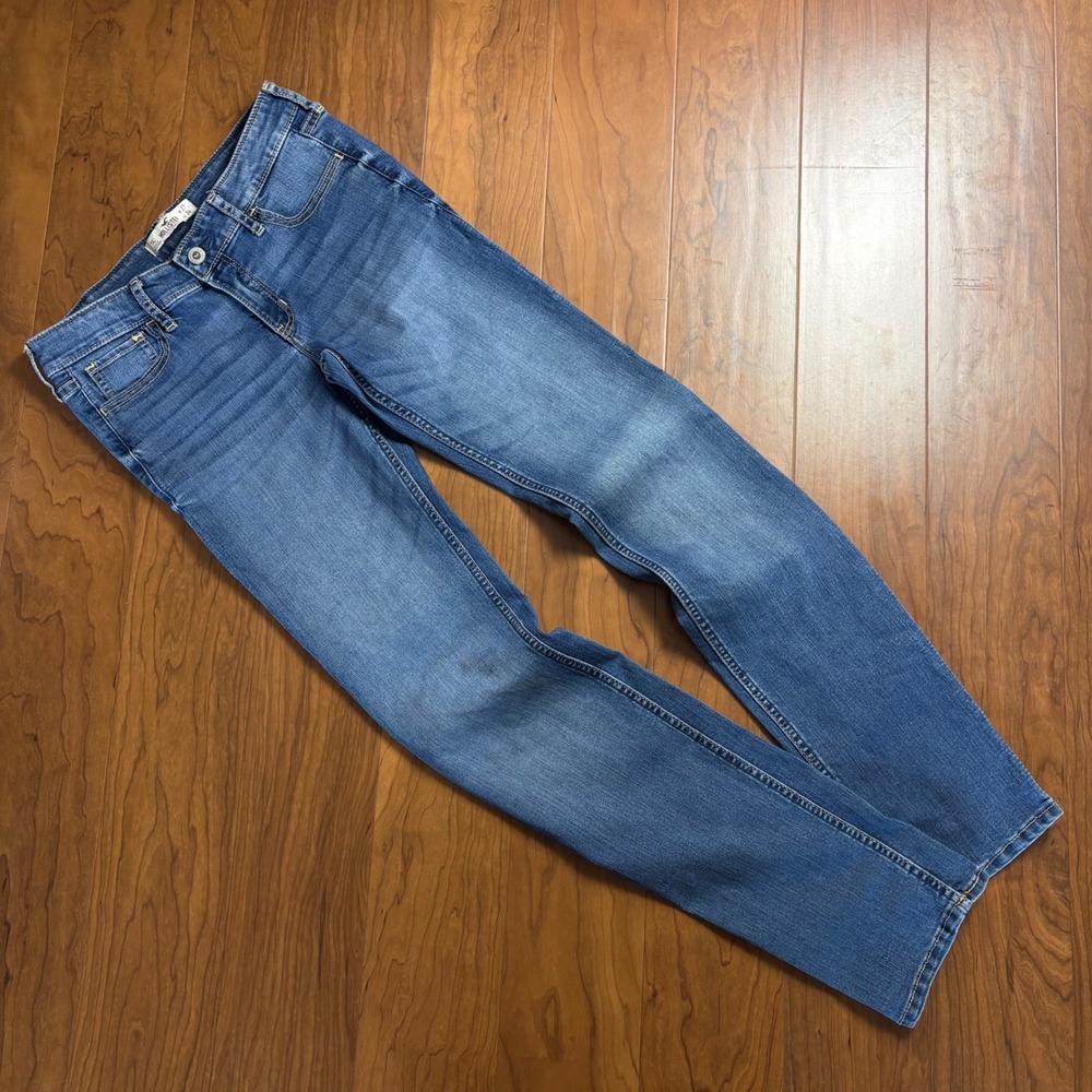 Hollister Skinny Jeans Womens 5L W27 L34 Medium Wash Blue Stretch Denim